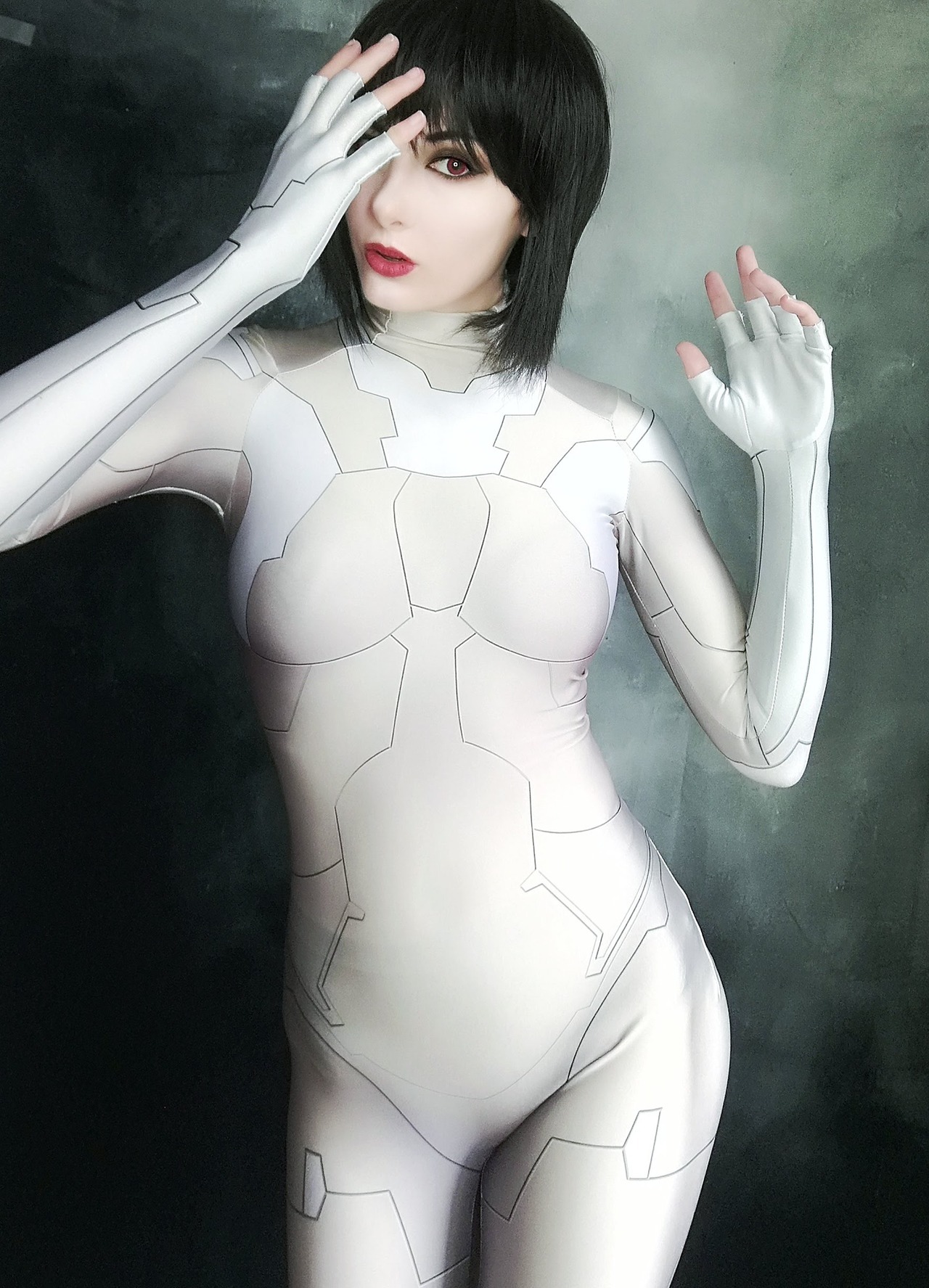 《攻壳机动队》草薙素子性感紧身衣美女Cosplay