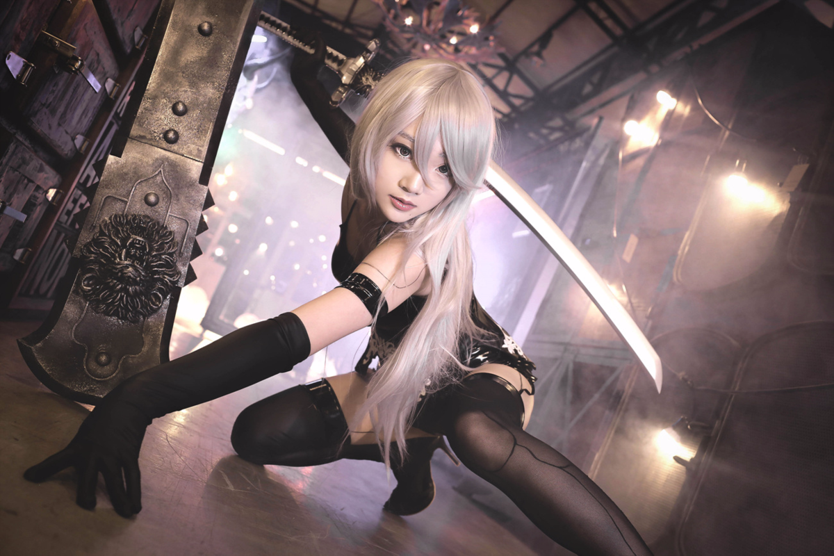 《尼尔机械纪元（Nier:Automata）》 A2黑丝美腿美女Cosplay