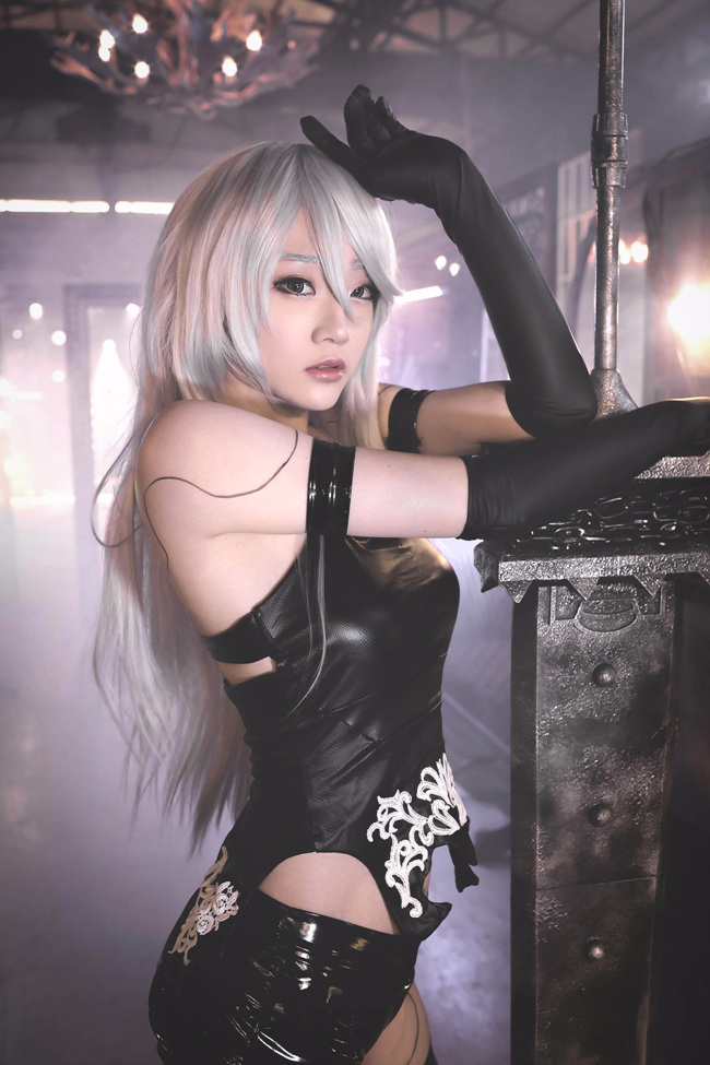 《尼尔机械纪元（Nier:Automata）》 A2黑丝美腿美女Cosplay